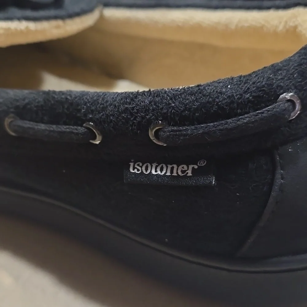 Isotoner Microsuede Boater Mocassin Slippers